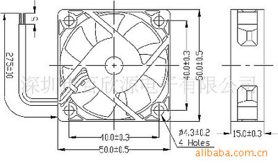 【DC5015水族家電醫(yī)療器械用直流散熱風(fēng)扇】?jī)r(jià)格,廠家,圖片,電腦散熱器/風(fēng)扇,深圳市百欣源電子-